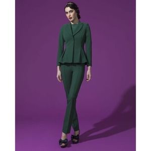 Chiara Boni La Petite Robe Volda Pine Green Jacket Sz 2 NWT